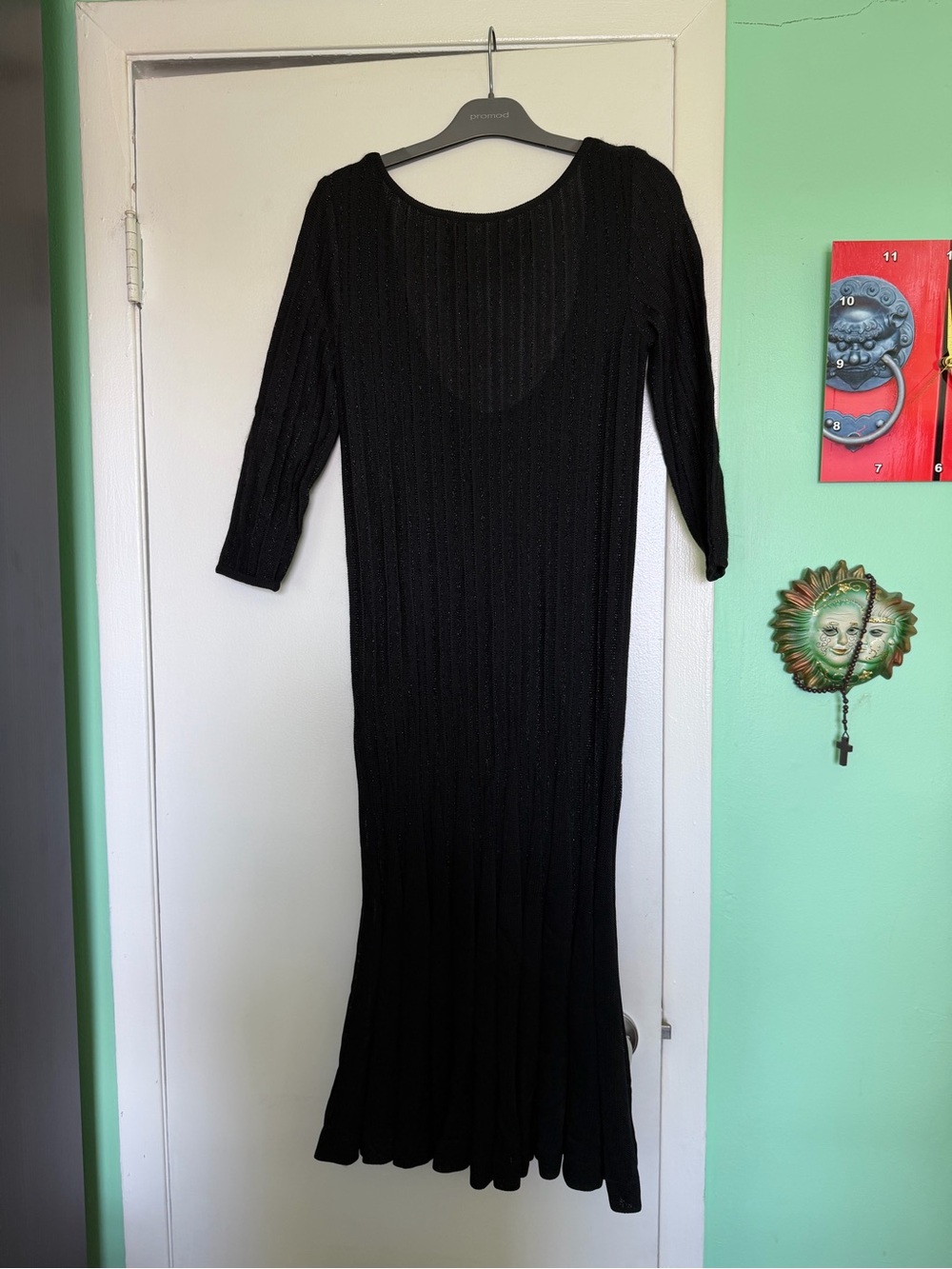 Missoni Black Ribbed Maxi Dress